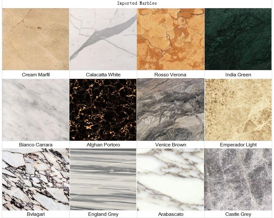 εισαγόμενα μάρμαρα imported marbles