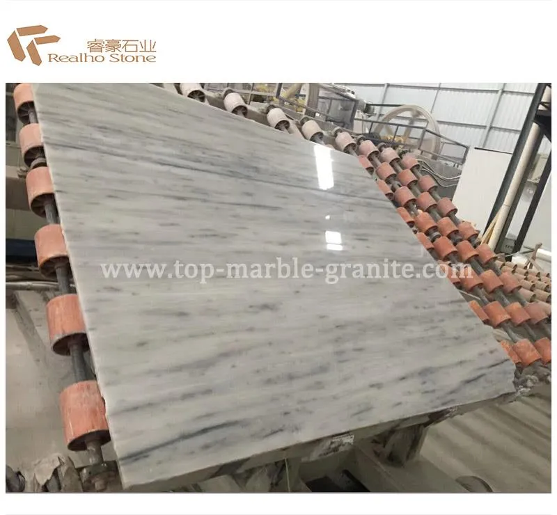 Kavala white wood grain marble
