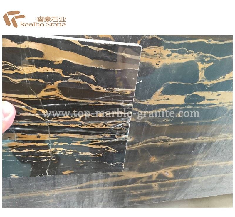 rome black portoro marble
