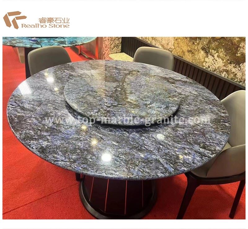 round stone table tops