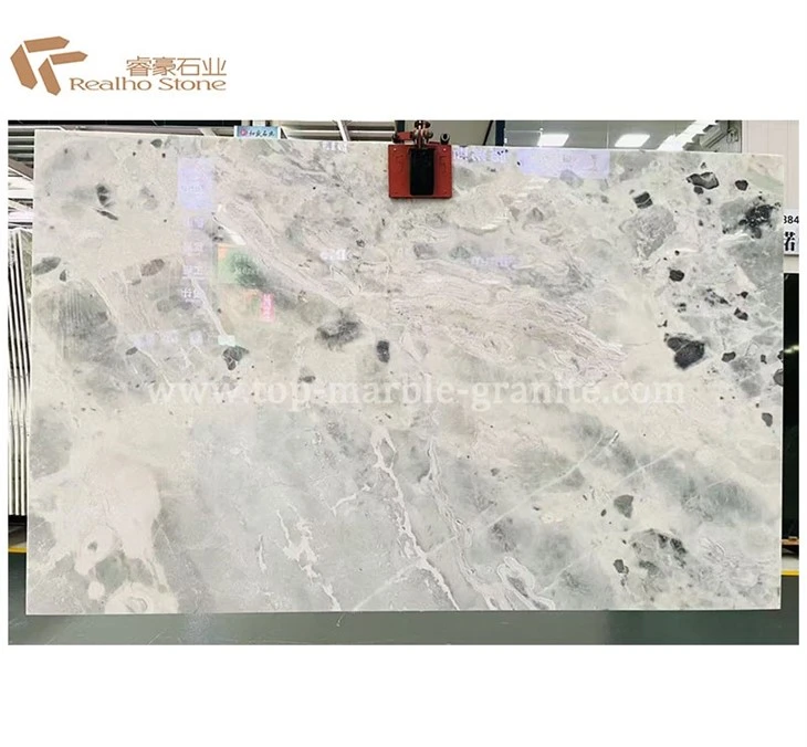 picasso white marble slab