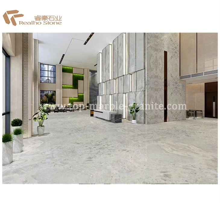Picasso White Marble flooring