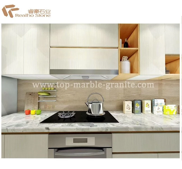 Picasso White Marble countertop
