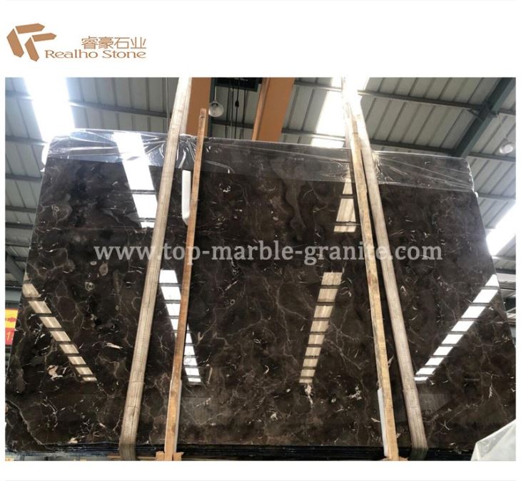 China Dark Emperador Marble Slab