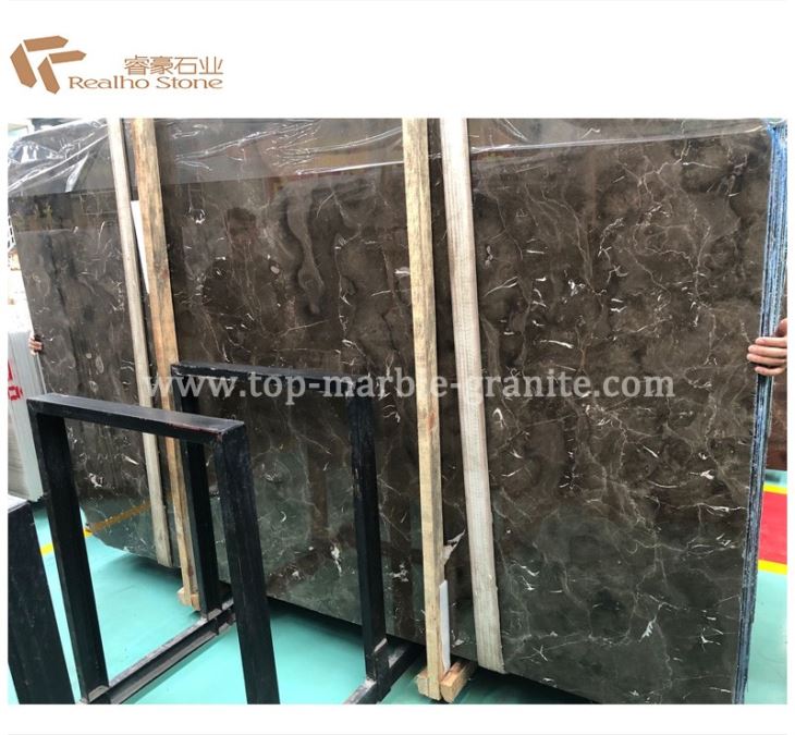 China Dark Emperador Marble Slab