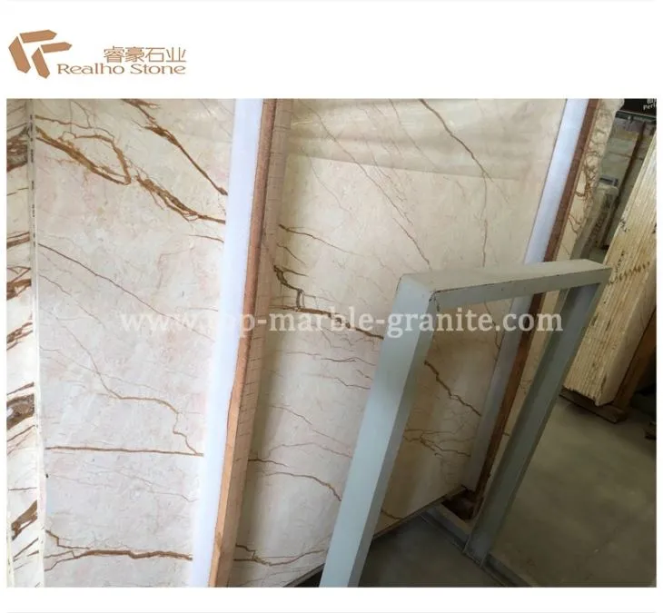 Turkish Golden Sunsrt Beige Marble Slabs