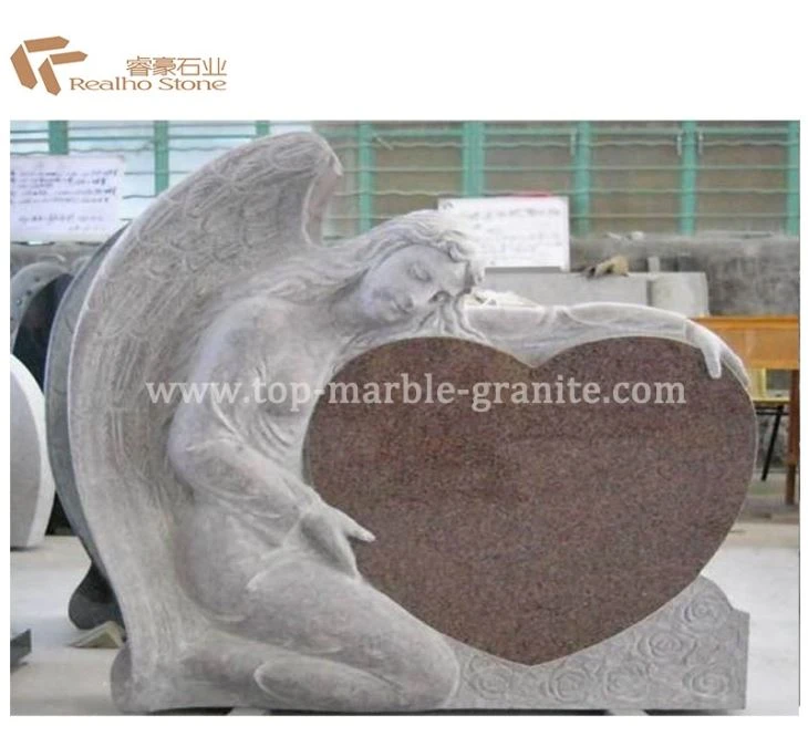 red granite tombstone