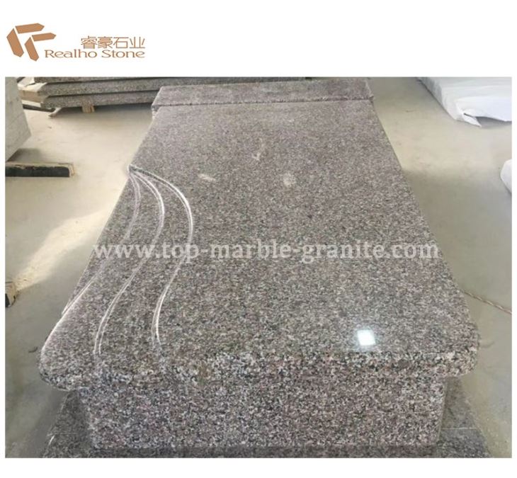 Poland Style Pink Polished Granite Monument