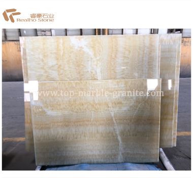 Κίτρινα πλακίδια τοίχου Onyx Composite Glass