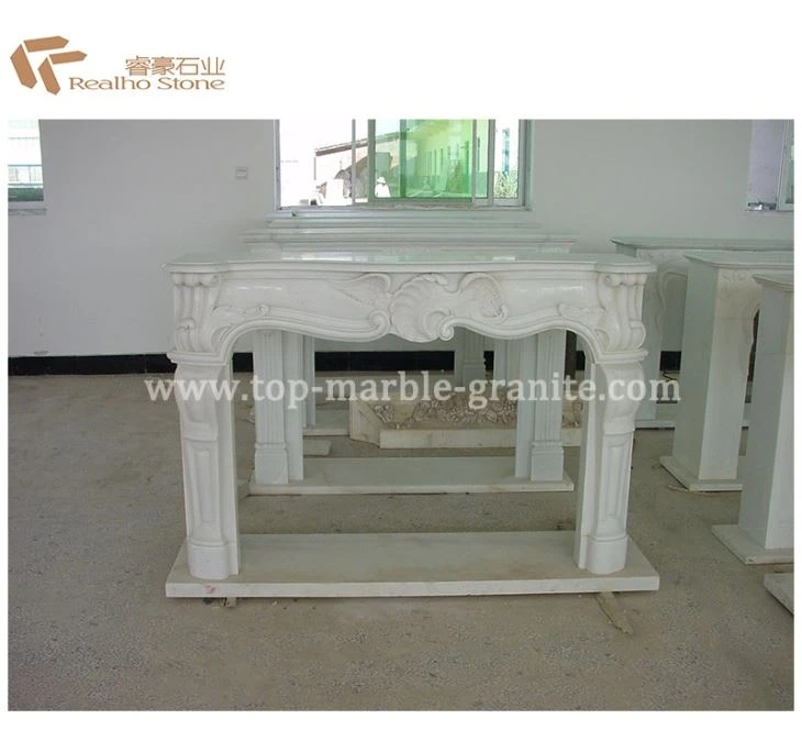 Classic French White Mantel Fireplace
