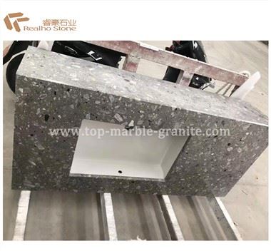 Γκρι Μπανιέρα Terrazzo