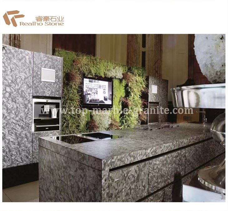 black leather granite countertops