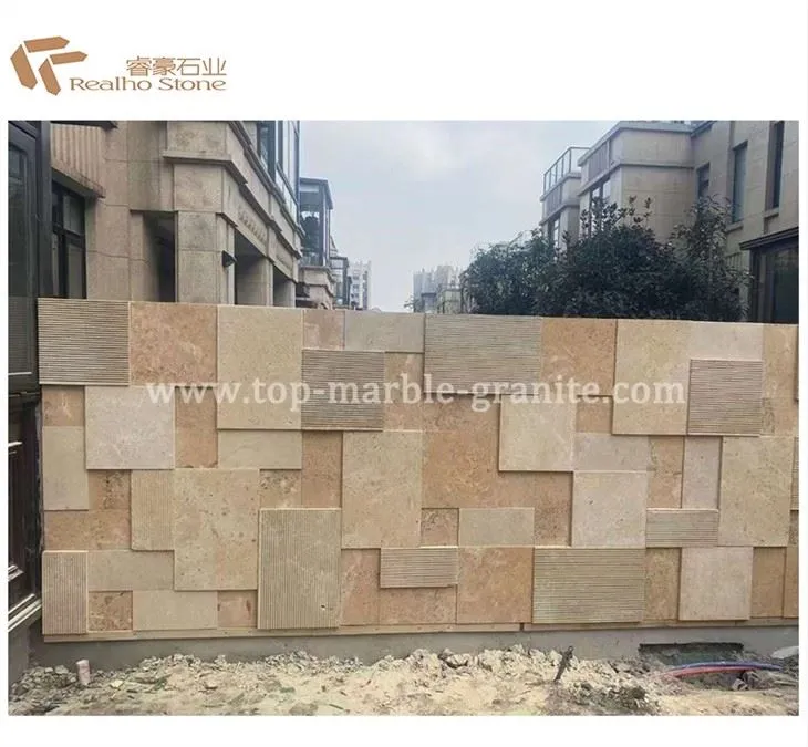 Limestone wall tile project