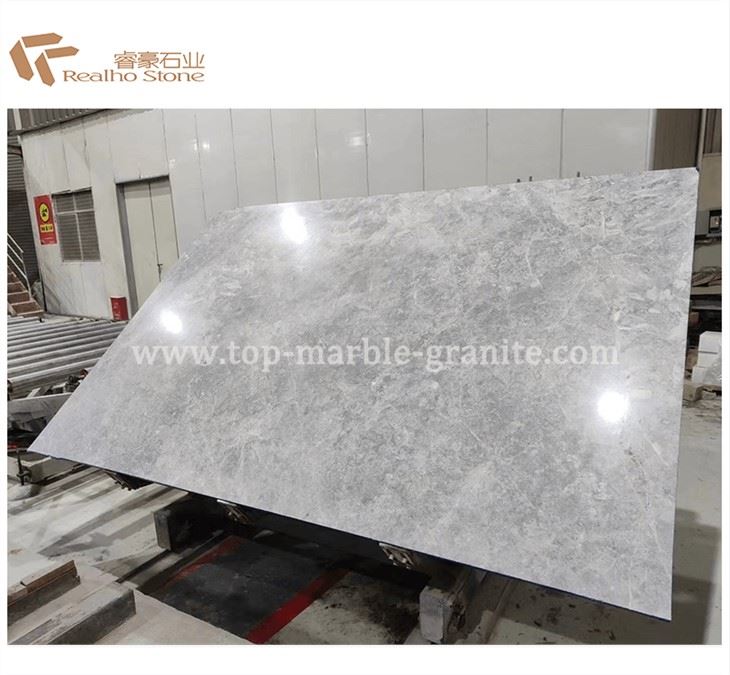 Turkey Light Grey Marble Slab Polished