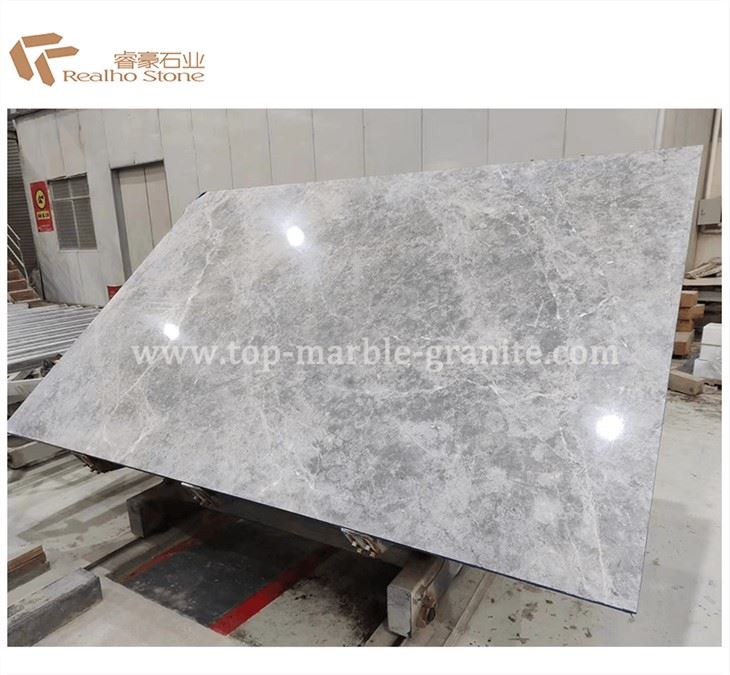 Turkey Light Grey Marble Slab Polished
