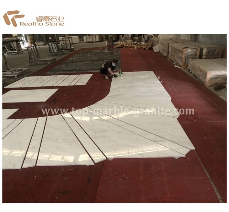 white marble tile